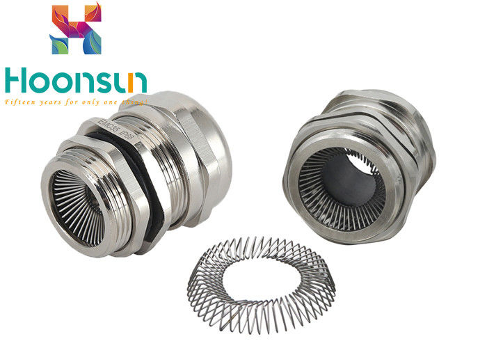 النايلون PA Claw EMC Cable Gland NPT3 / 8 8mm Thread للطاقة الشمسية