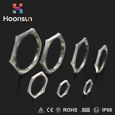NPT1 / 2 EMC Locknut Cable Gland Accessories IP68 Electroplating